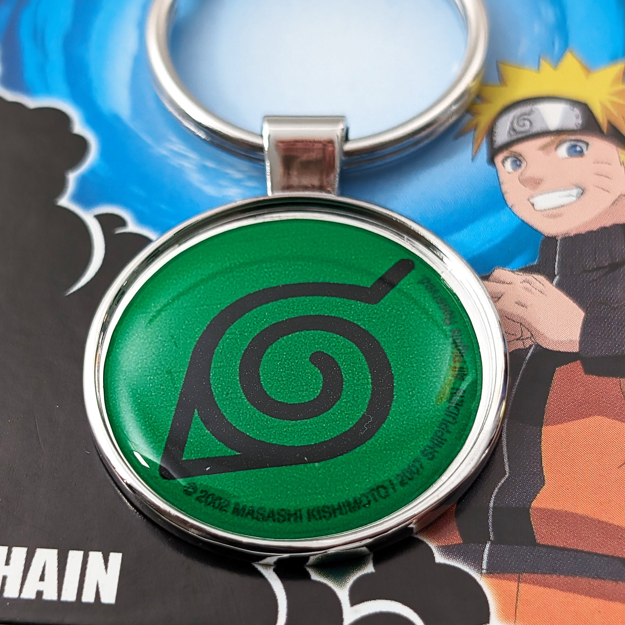 Naruto - Konoha Hidden Leaf Village Symbol Medal Keychain | Quirkonaut, image size:2000x2000